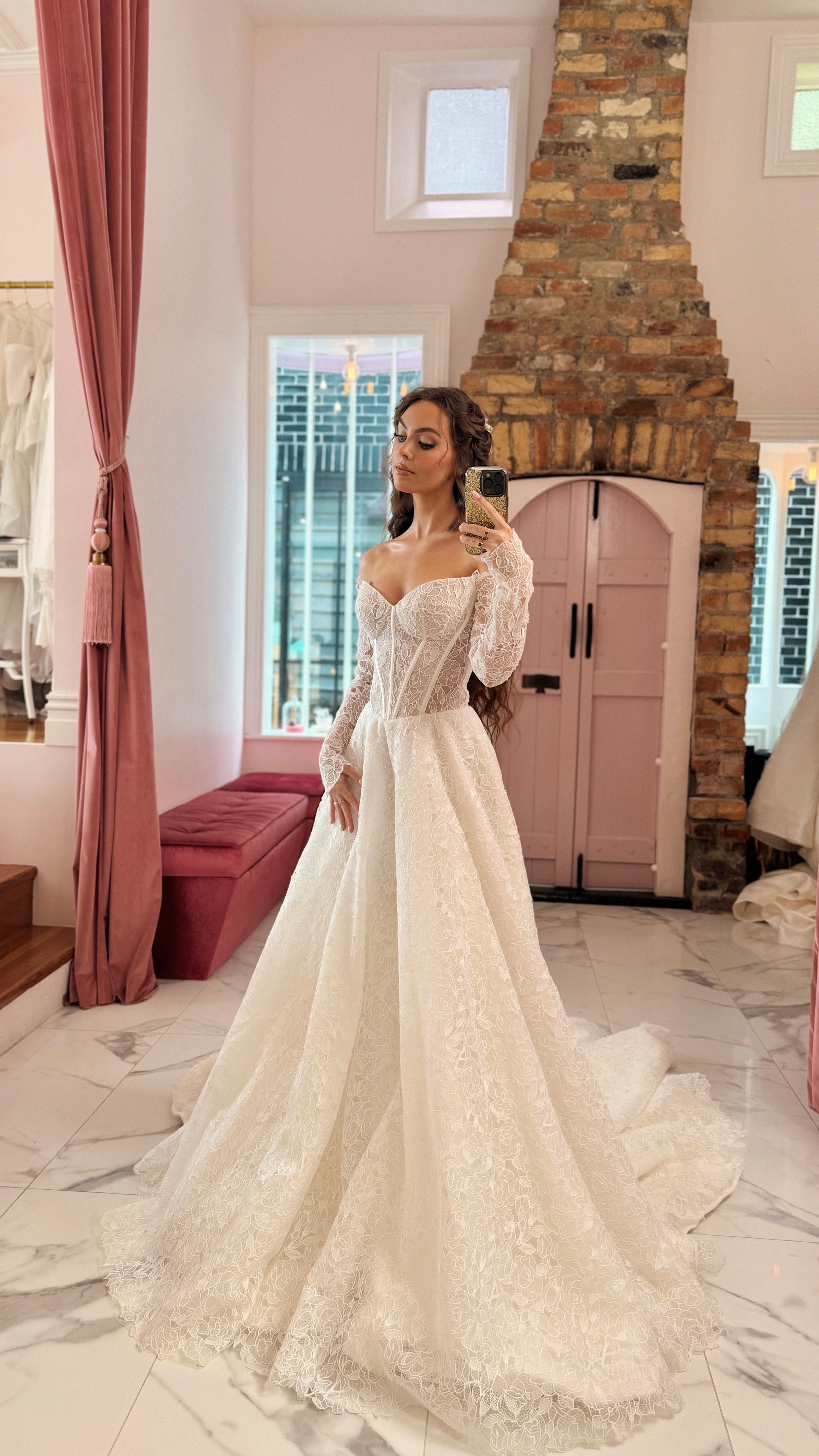 Jackie Wyers Wedding - Abril Wedding Dress